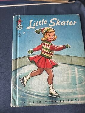 Little Skater Vintage Children's Book - Red & Blue Illustrated Cover
